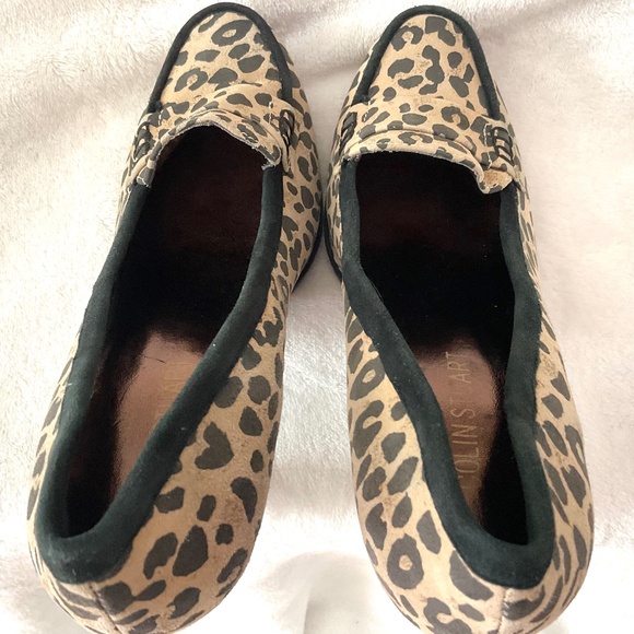 Colin Stuart~Women’s Platform‎ Leopard Print Leather Heels Size 7.5B - Picture 12 of 15